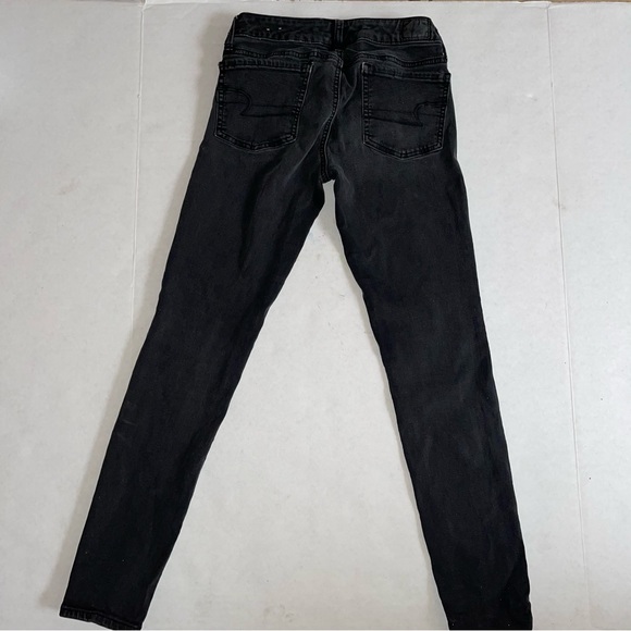 American Eagle Black Super Stretch Jegging - Picture 4 of 5
